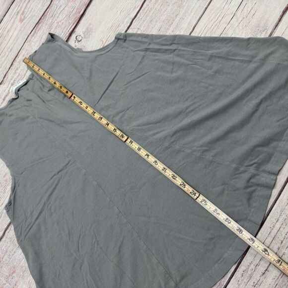 Bryn Walker Huxley Tank Grey Organic Bamboo Size XL Oversized Sleeveless - Picture 5 of 9
